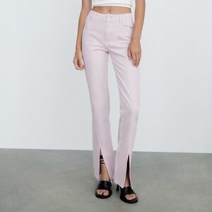 ZARA Lilac Flare Jeans